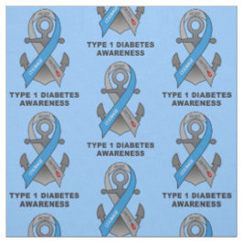 Typ- 1diabetes mit Anker der Hoffnung Stoff