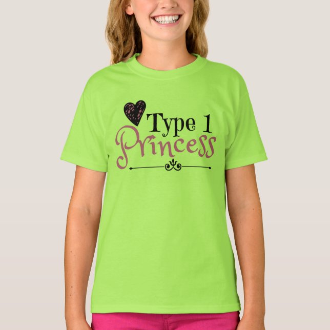 Typ- 1prinzessin: Shirt für Typ- (Vorderseite)