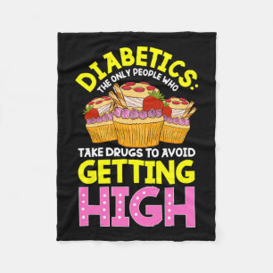 Typ 2 Diabetes Sensibilisierung für Niedliche Diab Fleecedecke