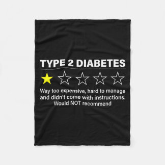 Typ-2-Diabetes T2d Ein-Stern-Bewertung T2d Diabete Fleecedecke