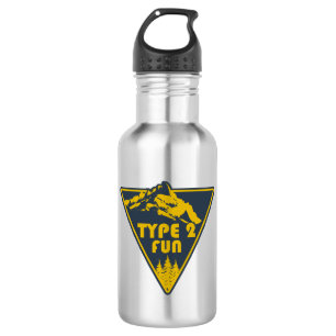 Typ 2 Fun Mountains Edelstahlflasche