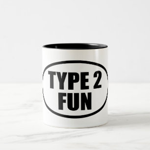Typ 2 Spaß Zweifarbige Tasse