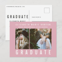 Typ Abschluss Multi Foto modern rosa und weiß