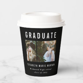 Typ Abschluss Multi-Foto Schwarzweiß Pappbecher