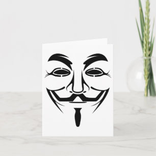 Typ Anonymous Fawkes Maske Shirt Halloween Geschen Karte