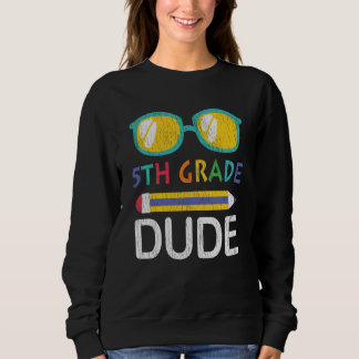 Typ der 5. Klasse Vintag zurück zur vierten Klasse Sweatshirt