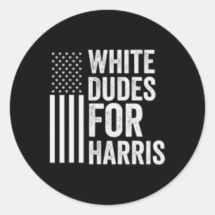 Typ der Harris-Unterstützung Präsident Kamala Usa  Runder Aufkleber
