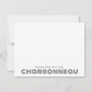 Typ des geometrischen Retro-Typs Mitteilungskarte