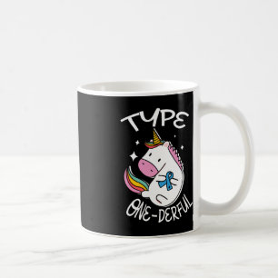Typ-Einhorn für Diabetes Kaffeetasse