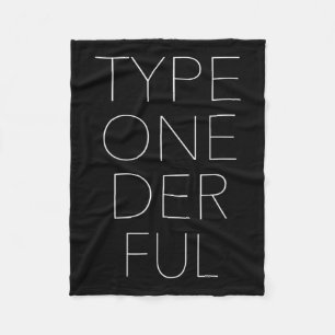 Typ eins: Das volle Diabetes-Bewusstsein 1 Fleecedecke