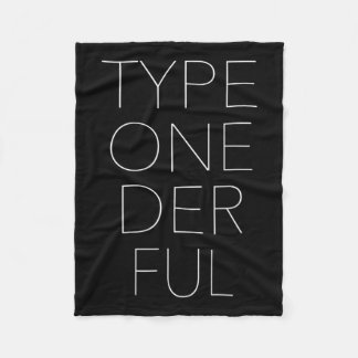 Typ eins: Das volle Diabetes-Bewusstsein 1 Fleecedecke