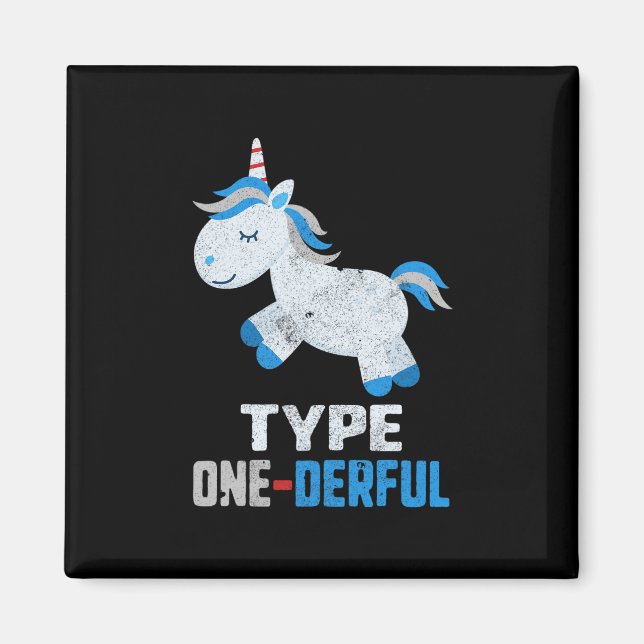 Typ Eins Wunderbarer Diabetes T1 Bewusstsein Einho Magnet (Vorne)