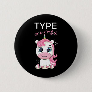 Typ Eins-wunderbares Diabetes-Bewusstsein T1d Einh Button