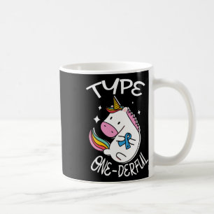 Typ Eins-wunderbares Einhorn für ein diabetisches Kaffeetasse