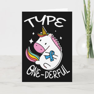 Typ Eins-wunderbares Einhorn für einen diabetische Karte