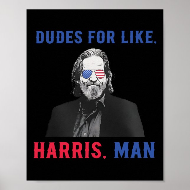 Typ für den Präsidenten wie Harris Kamala Harris Poster (Vorne)