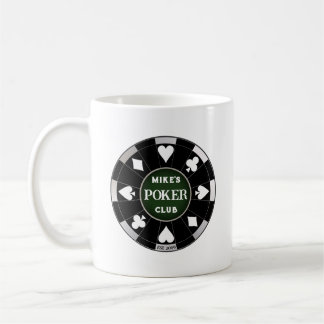Typ Gal's Poker Club Black Poker Chip Kaffee Tasse