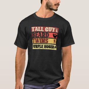 Typ große Typ Bart Zwillinge lila Schlucker Perfek T-Shirt
