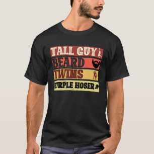 Typ große Typ Bart Zwillinge lila Schlucker Perfek T-Shirt