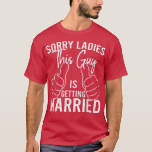 Typ heiratet Funny Groom Hochzeit T-Shirt