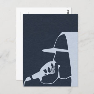 TYP IN HOODIE BERICHTERSTATTUNG ÜBER DAS MIC HIP H POSTKARTE