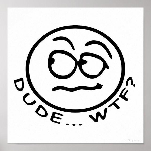 Typ Kacke Smilie Poster (Vorne)