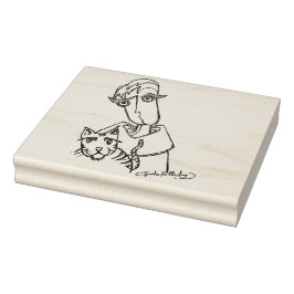 Typ & Kitty Wood Briefmarke Gummistempel
