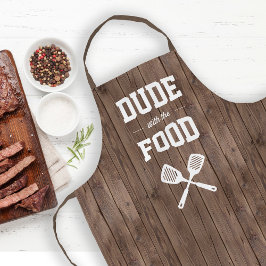 Typ mit dem Food Funny Barn Wood Grilling Schürze