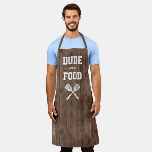Typ mit dem Food Funny Barn Wood Grilling Schürze