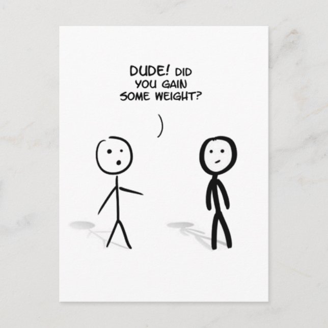 Typ mit Fettstift Postkarte (Vorderseite)