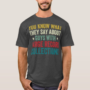 Typ mit großen Rekordsammlungen Funny Vinyl Lov T-Shirt