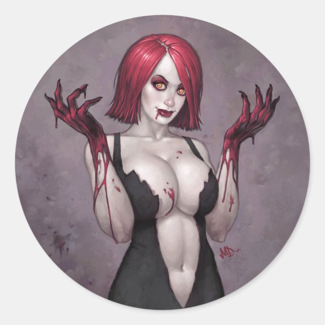 Typ OH! Runder Aufkleber (Vorderseite)