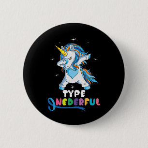 Typ onderful Unicorn Dub Typ 1 Diabetes Awarene Button