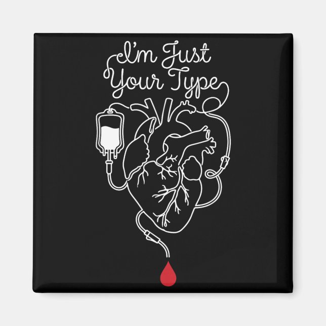 Typ Phlebotomist Phlebotomie Blut Krankenschwester Magnet (Vorne)
