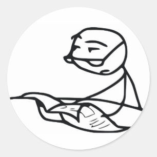 Typ Runder Aufkleber