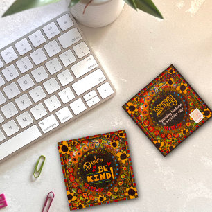 Typ, sei freundlich! Inspirivity Kindcards Quadratische Visitenkarte