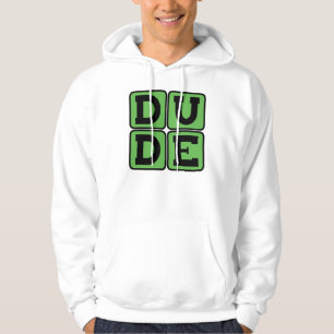TYP Slang Bro Funny Four Letter Design Slacker Hoodie
