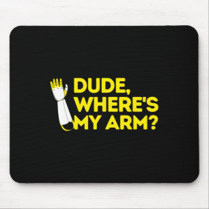 Typ, wo meine Arm-Amputierte-Behinderung-Bewusstse Mousepad