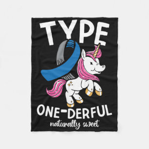 Type One Derful Natürlich süße Diabetes  Fleecedecke