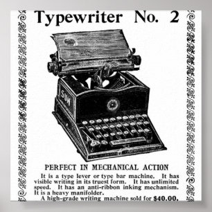 TYPE WRITER POSTER