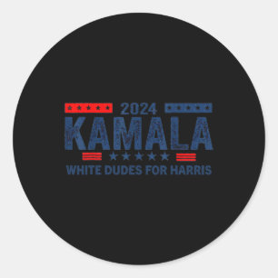 Typen für Kamala Harris 2024 für Präsident Electio Runder Aufkleber