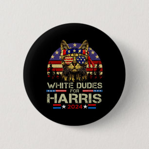 Typen für Kamala Harris Kinderlose Katze Lady für Button