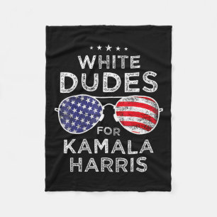 Typen für Kamala Harris Sungles Retro Fleecedecke