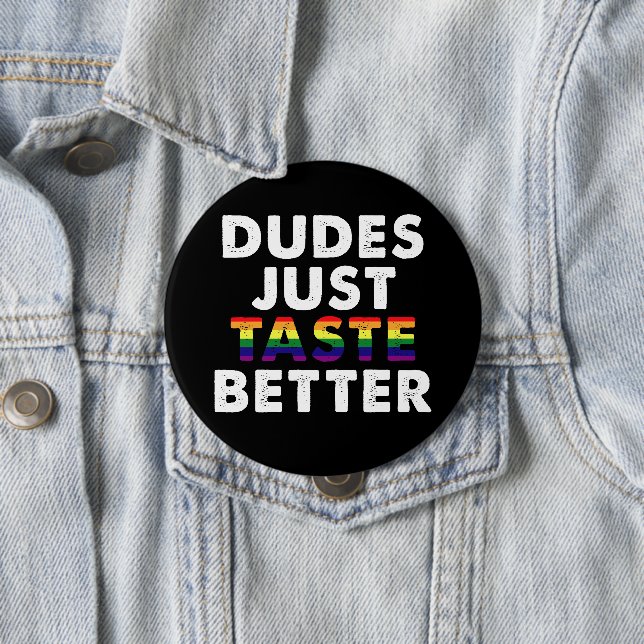 Typen probieren nur bessere Gay Pride Geschenke Id Button (Beispiel)