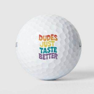 Typen schmecken einfach besser Gay Pride Vintage Golfball