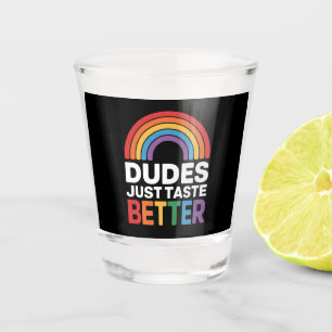 Typen schmecken einfach besser Lustiger schwuler R Schnapsglas