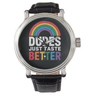 Typen schmecken einfach besser Lustiges Schwules S Armbanduhr