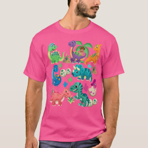 Typen von Dinosauriern Niedliche Dino-Identifizier T-Shirt