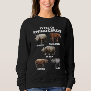 Typen von Rhinoceros - Rhino Safari Lover Zookeepe Sweatshirt