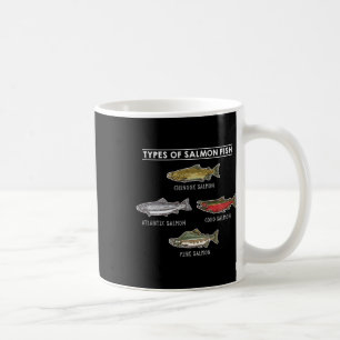 Typen von Salmon Fish For Salmon Fishing Kaffeetasse